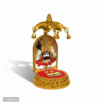 Uniqon Lord Khatu Shyam Baba/barbarik with Charan Paduka and Umbrella Chhatra God Idol-thumb2