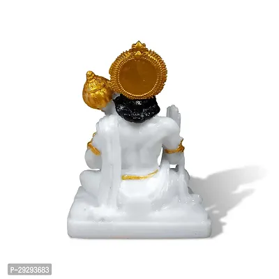 Uniqon Polyresin Sitting Bajrangbali Hanuman Blessing/ashirwad/reading Posture Car-thumb3