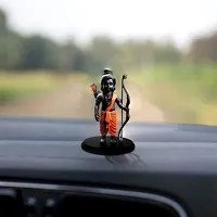 Uniqon Ram Lalla 2d Idol Ayodhya Mdf Wooden Murti Statue God Stand For car Dashboard-thumb3