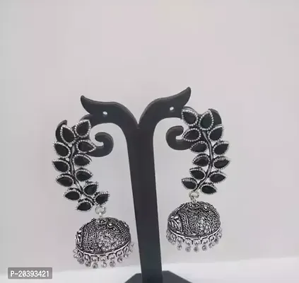 Elegant German Silver Earrings For Women-thumb0