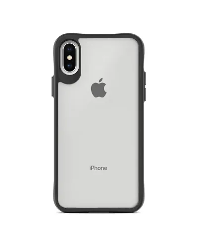 VURIOZZ Back Cover for iPhone  X/XS Black, Transparent, Shock Proof  iPhone X/XS