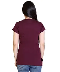 Stylish Fancy Cotton Blend T-Shirts Combo For Women Pack Of 2-thumb3