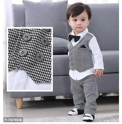 Fabizza Latest Jacket attached Shirt and Pant Clothing Set for Party, Wedding and Festive Season Wear for Boys-thumb5