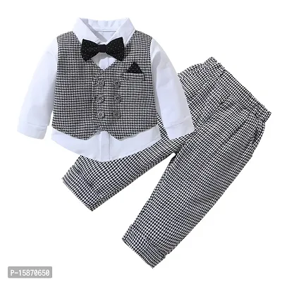 Fabizza Latest Jacket attached Shirt and Pant Clothing Set for Party, Wedding and Festive Season Wear for Boys-thumb2