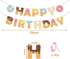 GRAND SHOP Happy Birthday Donut Theme Decoration set of 37 Pcs-thumb2