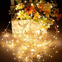 TOYXE Mini Led String Fairy Lights Battery Powered Copper Wire 5m/16ft Warm White (BATTERTIES NOT Included)-thumb3