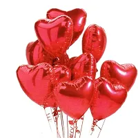 GRAND SHOP Heart Shape Foil Balloon Pack of 5 pieces, Red-thumb3