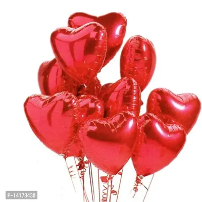 GRAND SHOP Heart Shape Foil Balloon Pack of 5 pieces, Red-thumb4