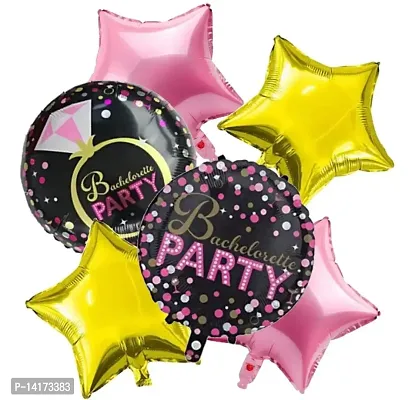 GRAND SHOP Bachelor Party Balloons Decorations Set of 6 Pcs