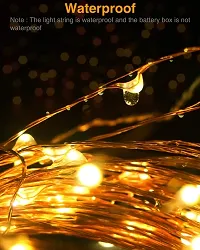 TOYXE Mini Led String Fairy Lights Battery Powered Copper Wire 5m/16ft Warm White (BATTERTIES NOT Included)-thumb4