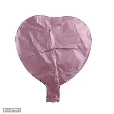 GRAND SHOP 50715 18 Heart Balloons Foil Balloons Mylar Balloons for Party Decorations Party Supplies, 5 Pieces (Pink)-thumb2