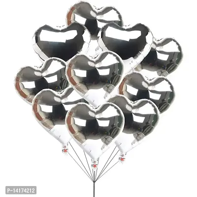 GRAND SHOP Foil Balloon, 5 Piece, Silver