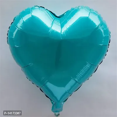 GrandShop 50716 18 Heart Balloons Foil Balloons Mylar Balloons for Party Decorations Party Supplies, 5 Pieces (Blue)