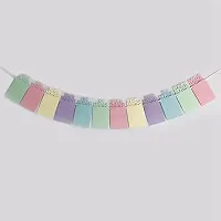 TOYXE 1st Birthday Baby Photo Banner Pastel Color (Multi)-thumb2