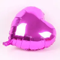 GrandShop 50802 18 Heart Balloons Foil Balloons Mylar Balloons for Party Decorations Party Supplies, 5 Pieces (Hot Pink)-thumb1