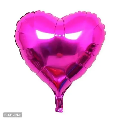 GrandShop 50802 18 Heart Balloons Foil Balloons Mylar Balloons for Party Decorations Party Supplies, 5 Pieces (Hot Pink)