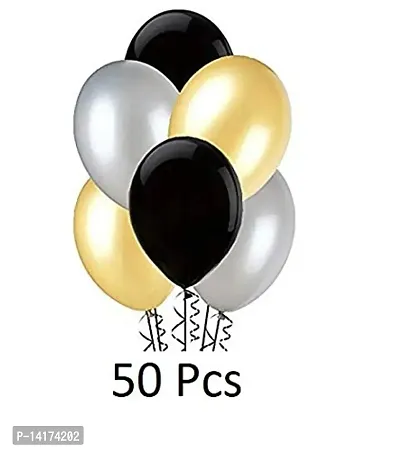 GrandShop 50688 Foil Curtain and Balloon 52 Pcs Combo for Birthday,Wedding,Anniversary, Baby Shower Decoration-thumb2