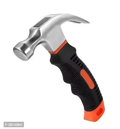 Orchha Hardware Heavy Duty 1Pcs Small Hammer Stubby Mini Claw Hammers Short Handle Plastic Grip-thumb0