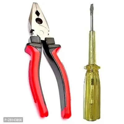 Orchha Hardware Plier  Tester Screwdriver Combo | Cutting Player | Cutting Plier | Pliers | Pliers For Home, Player Tools, Pliers For Electrical Work Set Of 2-thumb0