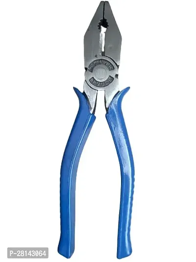 Orchha Hardware Steel Pliers With Anti-Rust Properties For Gripping, Holding And Cutting Wires Industrial  Plumber Hand Tools Pliers For Home Tool Kit Hardware Tools For Home Use (Blue)-thumb0