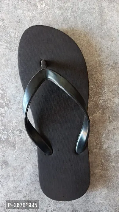 Elegant Black Rubber  Slippers For Women
