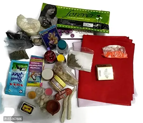 The Krishna Poojan Vatika Rudrabhishek Qualities Samagri Kit for Maha Shivratri Puja Including 26 Items-thumb0