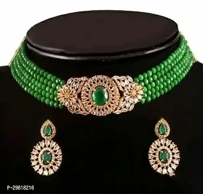 Trendy Brass Jewellery Set For Women