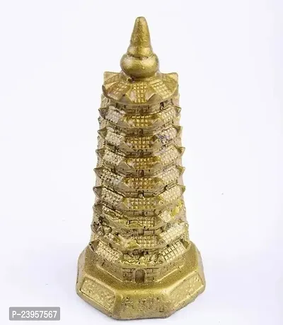 Collection Metal Educational Tower Fengshui Vastu Pagoda Tower For Students Children Study Table Success Luck Career Knowledge Learning Peace Home Deacute;cor Gifting Home Office Shop