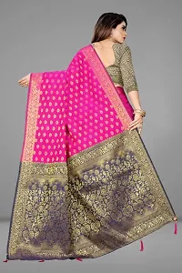 Designer Banarasi Style Silk Jacquard Saree-thumb4
