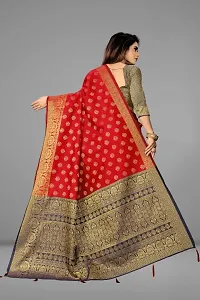 Banarasi Silk Jacquard Saree with Blouse piece-thumb2