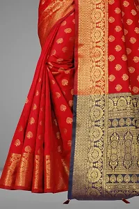 Banarasi Silk Jacquard Saree with Blouse piece-thumb3