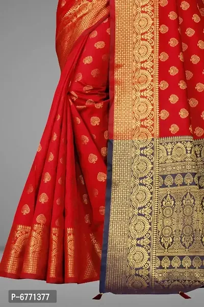 Banarasi Silk Jacquard Saree with Blouse piece-thumb4