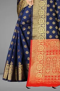 Banarasi Silk Jacquard Saree with Blouse piece-thumb3