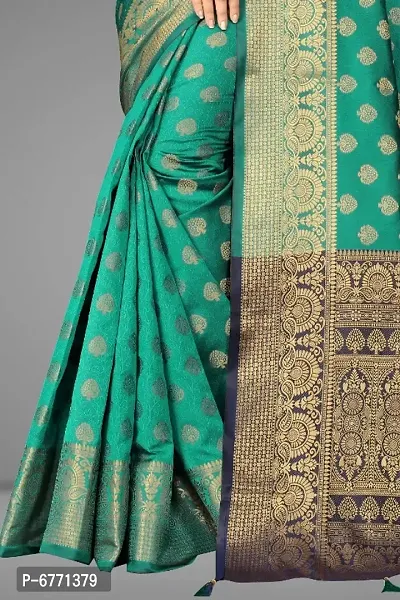 Banarasi Silk Jacquard Saree with Blouse piece-thumb4