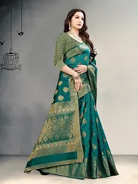 Banarasi Silk Jacquard Saree with Blouse piece-thumb2