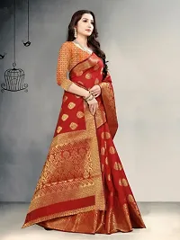 Banarasi Silk Jacquard Saree with Blouse piece-thumb2