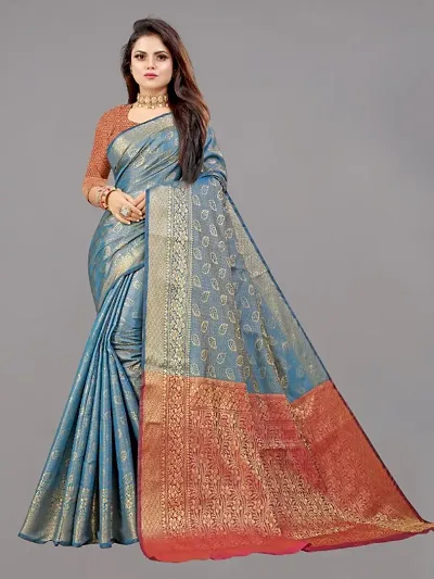 Banarasi Silk Zari Saree with Blouse piece