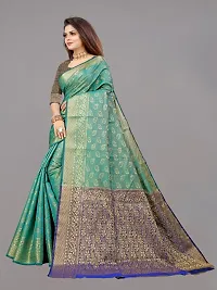 Banarasi Silk Zari Saree with Blouse piece-thumb3