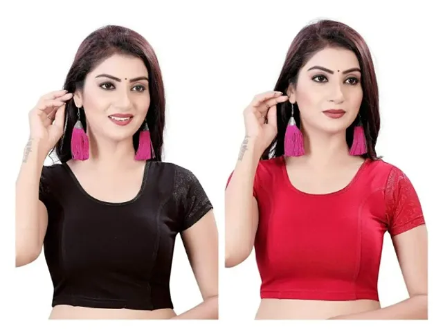Hot Selling Cotton Lycra Stitched Blouses