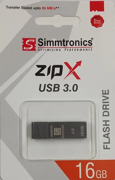 Simmtronics 16 GB ZipX USB 3.0 Metal Body Pen Drive