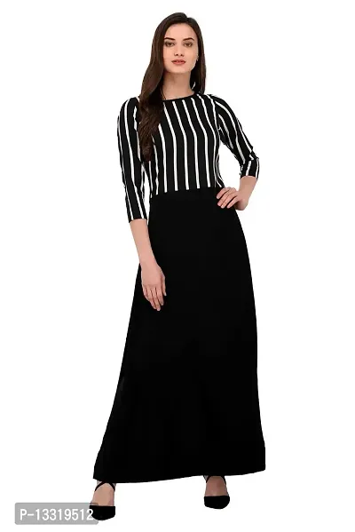 Women's Printed Crepe Straight Kurti20 Black-thumb0