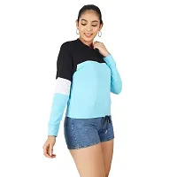 JUGAADOOBOY.COM Regular Fit Cotton Full Sleeve Top for Women/Girls (Small, Sky Blue)-thumb2