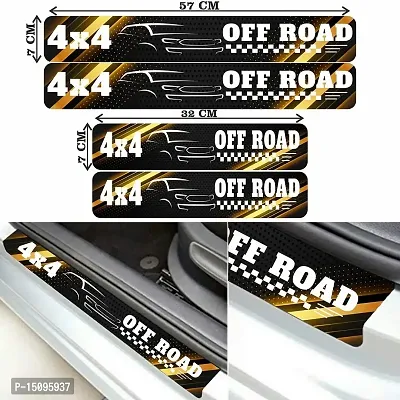 CVANU Door Protection Strip Car Sticker Universal Waterproof/Anti-Scratch/Guard Protector Compatible for All Car Exterior Strip-(4Pcs) Colour Brown_C3-thumb5