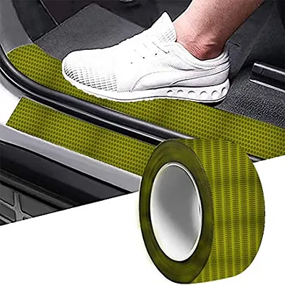 CVANU Door Protector Strip Tape Anti Scratch-Waterproof-Heat Resistant for Universal Car Safe Guard Strip Entry Sill Scuff Tape (2inch-5mtr) Green_C04