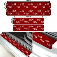 CVANU Door Protection Strip Car Sticker Universal Waterproof/Anti-Scratch/Guard Protector Compatible for All Car Exterior Strip-(4Pcs) Colour Red_C2-thumb4