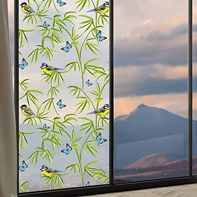 CVANU Privacy Window Film Printed Window Frosting Film Window Sticker Window Frosted Vinyl Sheets for Front Door/Bathroom/Sidelight/Small Windows (CV-20) 24''x96''