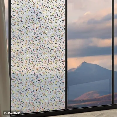 CVANU Window Film Privacy Heat Control Decorative Window Film Sticker Vinyl Sheet for Home/Bathroom/Kitchen/Office Meeting Room Multicolor (New_CV)-thumb2