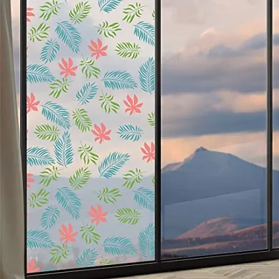 CVANU Privacy Window Film Printed Vinyl Sheet Heat Protection for Windows_A4
