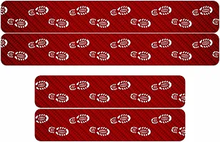 CVANU Door Protection Strip Car Sticker Universal Waterproof/Anti-Scratch/Guard Protector Compatible for All Car Exterior Strip-(4Pcs) Colour Red_C2-thumb1