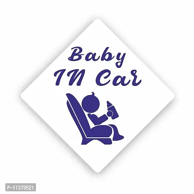 CVANU Baby in Car Kid's Safety Sticker for Car_Pack of 2, Size(5.5inch X 5.5inch)_cv39-thumb0